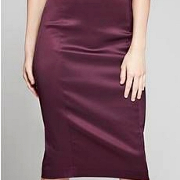 NWT Marciano Rowan Pencil Skirt-Potent Purple - Picture 1 of 7